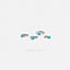 Tiny CZ Stone Helix Hoop Earrings, White Stone, Emerald, Turquoise, Opal, Gold, Silver SHEMISLI SH616, SH196, SH637, SH646, SH656, SH666