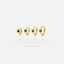 Emerald Gemstone Cartilage Hoop, Helix Earring, Minimalist Style, A-SH626 SH627 SH628 SH629