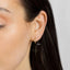 White Stone Cartilage Hoop, Helix Earring, Minimalist Style, A-SH616 SH617 SH618 SH619