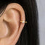 Tiny CZ Stone Helix Hoop Earrings, White Stone, Emerald, Turquoise, Opal, Gold, Silver SHEMISLI SH616, SH196, SH637, SH646, SH656, SH666