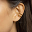 Double Lined Ear Cuff, Conch Earring, Minimalist Style, A-SF020