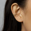 Double Lined Ear Cuff, Conch Earring, Minimalist Style, A-SF024