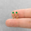 Gemstone Ear Jacket, Stud Earring, Minimalist Style, A-SJ016 SJ017 SJ018 SJ019 SJ020 SJ013 NOBKG