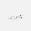 Opal Stone Ear Jacket, Stud Earring, Minimalist Style, A-SJ016 SJ017 SJ018 SJ019 SJ020 SJ013 NOBKG