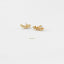 White Stones Ear Climber, Stud Earring, Minimalist Style, A-SS082