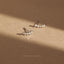 White Stones Ear Climber, Stud Earring, Minimalist Style, A-SS082