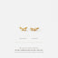 Triple Stones Ear Climber, Stud Earring, Minimalist Style, A-SS125 SS126 SS248 SS249 SS250