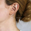 Long Star Ear Threader, Stud Earring, Minimalist Style, A-ST007 NOBKG