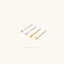 Cuboid Ear Threader, Stud Earring, Minimalist Style, A-ST009 NOBKG