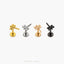 Dragonfly Tragus Stud, Threadless Flat Back Earring, Minimalist Style, A-SS581