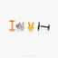 Bunny Head Tragus Stud, Threadless Flat Back Earring, Minimalist Style, A-SS979