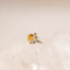 Trillium Flower Tragus Stud, Threadless Flat Back Earring, Minimalist Style, A-SS544