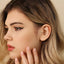 Emerald Tragus Stud, Threadless Flat Back Earring, Minimalist Style, A-SS509