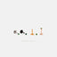 Emerald Tragus Stud, Threadless Flat Back Earring, Minimalist Style, A-SS509