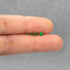 Emerald Tragus Stud, Threadless Flat Back Earring, Minimalist Style, A-SS509