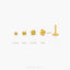 Golden Citrine Tragus Stud, Threadless Flat Back Earring, Minimalist Style, A-SS627