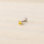 Golden Citrine Tragus Stud, Threadless Flat Back Earring, Minimalist Style, A-SS627