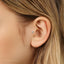 Turquoise Tragus Stud, Threadless Flat Back Earring, Minimalist Style, A-SS513