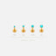 Turquoise Tragus Stud, Threadless Flat Back Earring, Minimalist Style, A-SS513