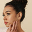 Ruby Tragus Stud, Threadless Flat Back Earring, Minimalist Style, A-SS615