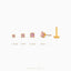 Pink Tourmaline Tragus Stud, Threadless Flat Back Earring, Minimalist Style, A-SS623
