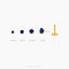 Sapphire Tragus Stud, Threadless Flat Back Earring, Minimalist Style, A-SS517