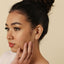 Pink Tourmaline Tragus Stud, Threadless Flat Back Earring, Minimalist Style, A-SS623
