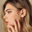 Daffodil Emerald Tragus Stud, Threadless Flat Back Earring, Minimalist Style, A-SS558