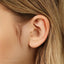 Ball Tragus Stud, Threadless Flat Back Earring, Minimalist Style, A-SS501