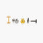 Beetle Tragus Stud, Threadless Flat Back Earring, Minimalist Style, A-SS574