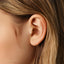 Opal Ball Tragus Stud, Threadless Flat Back Earring, Minimalist Style, A-SS587