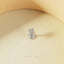Square Tragus Stud, Threadless Flat Back Earring, Minimalist Style, A-SS899