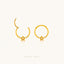 Star Daith Hoop, Clicker Earring, Minimalist Style, A-SH664 SH665