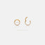 Gemstone Paved Daith Hoop, Clicker Earring, Minimalist Style, A-SH303 SH038