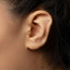 Bunny Tragus Stud, Threadless Flat Back Earring, Minimalist Style, C-SS1013