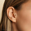 Whale Tragus Stud, Threadless Flat Back Earring, Minimalist Style, C-SS987