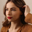 Triangle Emerald Lip Stud, Threadless Flat Back, Minimalist Style, A-SS555