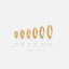Clear Gemstones Conch Hoop, Cartilage Earring, Minimalist Style, A-SH043 SH044 SH045