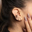 Chain Beaded Conch Hoop, Cartilage Earring, Minimalist Style, A-SH418 SH419