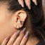 Chain Beaded Conch Hoop, Cartilage Earring, Minimalist Style, A-SH418 SH419