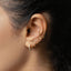 Double Chain Conch Hoop, Cartilage Earring, Minimalist Style, A-SH241 SH242