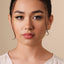 Blue Zircon Lip Stud, Threadless Flat Back, Minimalist Style, A-SS631