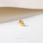 Teardrop Lip Stud, Threadless Flat Back, Minimalist Style, A-SS851