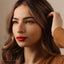 White Leaf Lip Stud, Threadless Flat Back, Minimalist Style, A-SS547