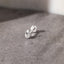 Teardrop Lip Stud, Threadless Flat Back, Minimalist Style, A-SS851