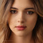 White Baguette Lip Stud, Threadless Flat Back, Minimalist Style, A-SS900