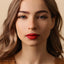 Turquoise Lip Stud, Threadless Flat Back, Minimalist Style, A-SS513