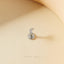 Moon Lip Stud, Threadless Flat Back, Minimalist Style, A-SS904