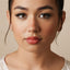 Black Stone Lip Stud, Threadless Flat Back, Minimalist Style, A-SS521