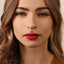 Emerald Flower Lip Stud, Threadless Flat Back, Minimalist Style, A-SS572